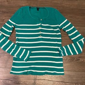 J. Crew Striped Thermal Henley